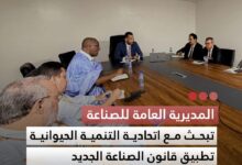 صورة المديرة العامة للصناعة تبحث مع اتحادية التنمية الحيوانية تطبيق قانون الصناعة الجديد