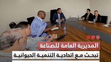 صورة المديرة العامة للصناعة  تبحث مع اتحادية التنمية الحيوانية تطبيق قانون الصناعة الجديد