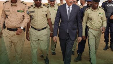 صورة مدير الأمن الوطني يشرف على التمرين الختامي للمرحلة الثانية لسرايا حفظ النظام في نواكشوط