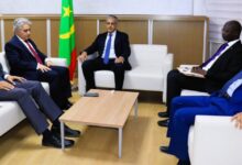 صورة وزير الطاقة والنفط يستقبل السفير المصري المعتمد لدى موريتانيا